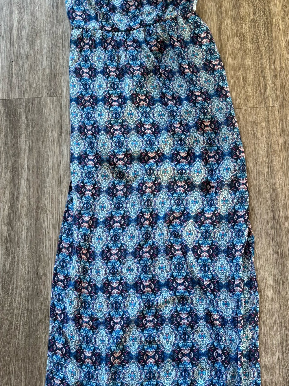 Emerald Sundae Navy & Blue Medallion Maxi Dress